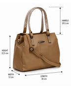 Luxe Aesthetic Beige Satchel Bag