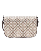 Patterned shoulder bag on a white background