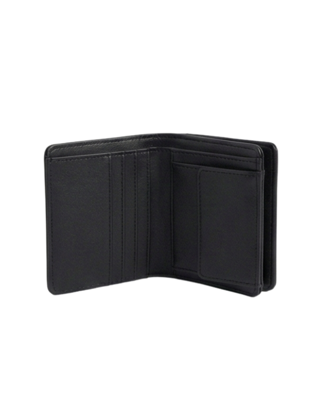 Black Mini Heart Trifold - Lora Halle- Women Wallet