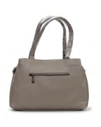 Statement Quilted Grey Satchel Bag