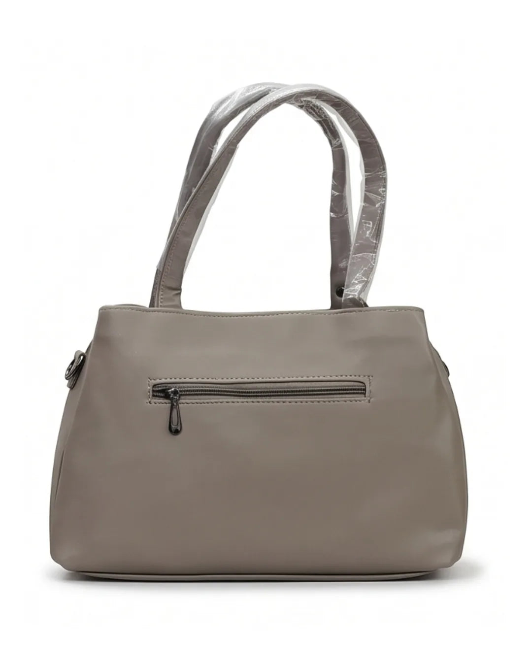 Statement Quilted Grey Satchel Bag