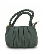 Snatched Ruched Cloud Sling Bag - Green