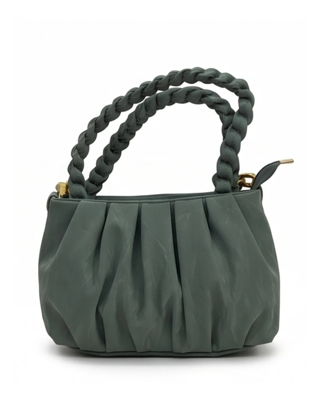 Snatched Ruched Cloud Sling Bag - Green