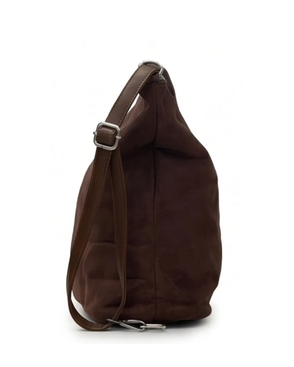 Dog Applique Hobo Bag - Quirky Fashion - Brown