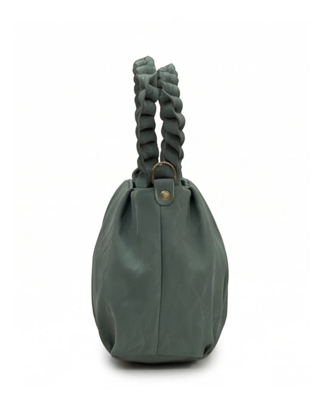 Snatched Ruched Cloud Sling Bag - Green