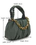 Snatched Ruched Cloud Sling Bag - Green