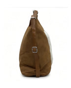 Dog Applique Hobo Bag - Quirky Fashion - Khaki