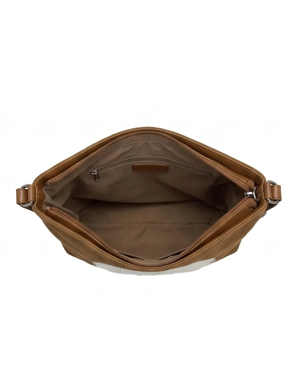 Dog Applique Hobo Bag - Quirky Fashion - Khaki