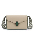 Classic Chevron Strap Sling Bag- Green