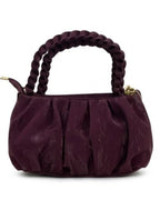 Snatched Ruched Cloud Sling Bag - Burgundy