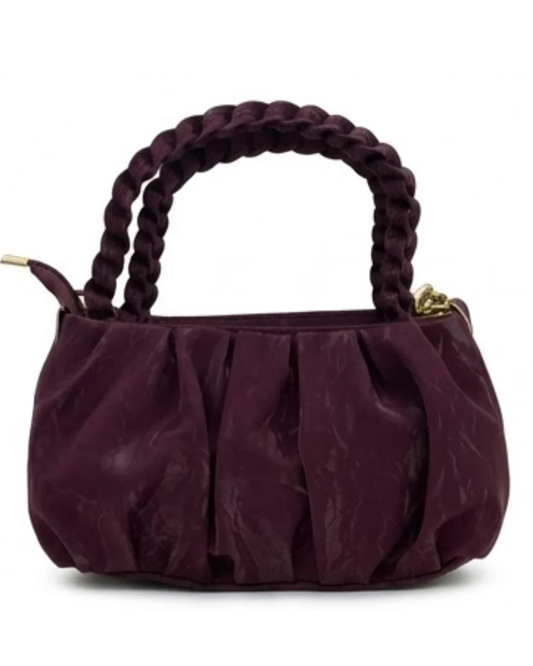 Snatched Ruched Cloud Sling Bag - Burgundy