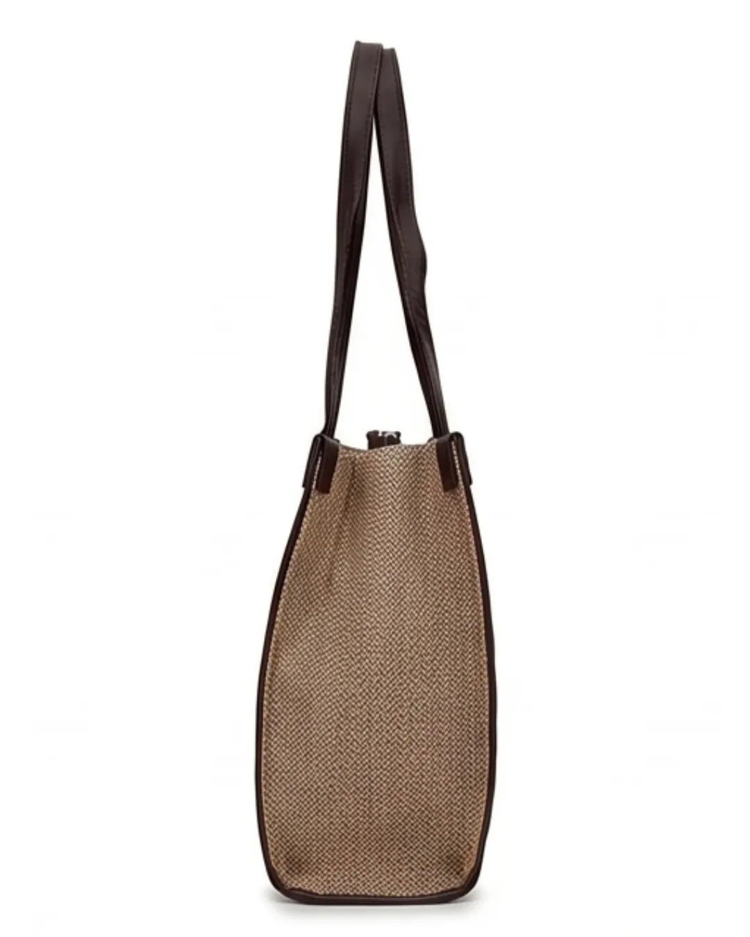 Practical Minimalist Brown & Beige Tote Bag