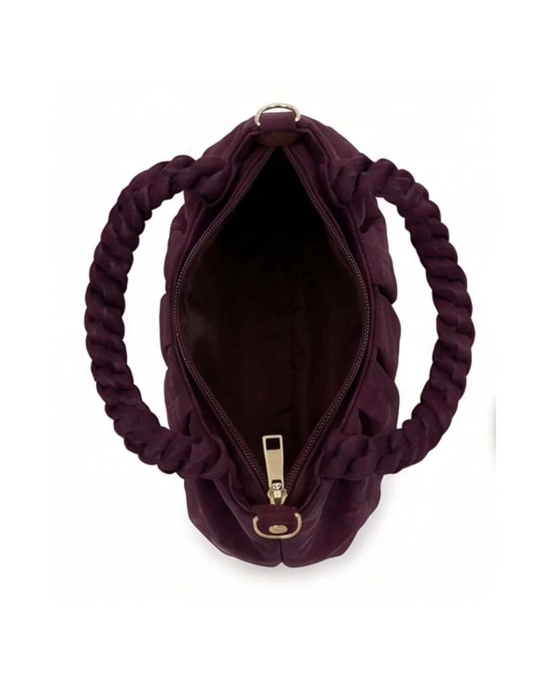 Snatched Ruched Cloud Sling Bag - Burgundy
