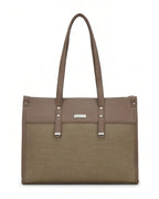 Practical Minimalist Tan & Beige Tote Bag