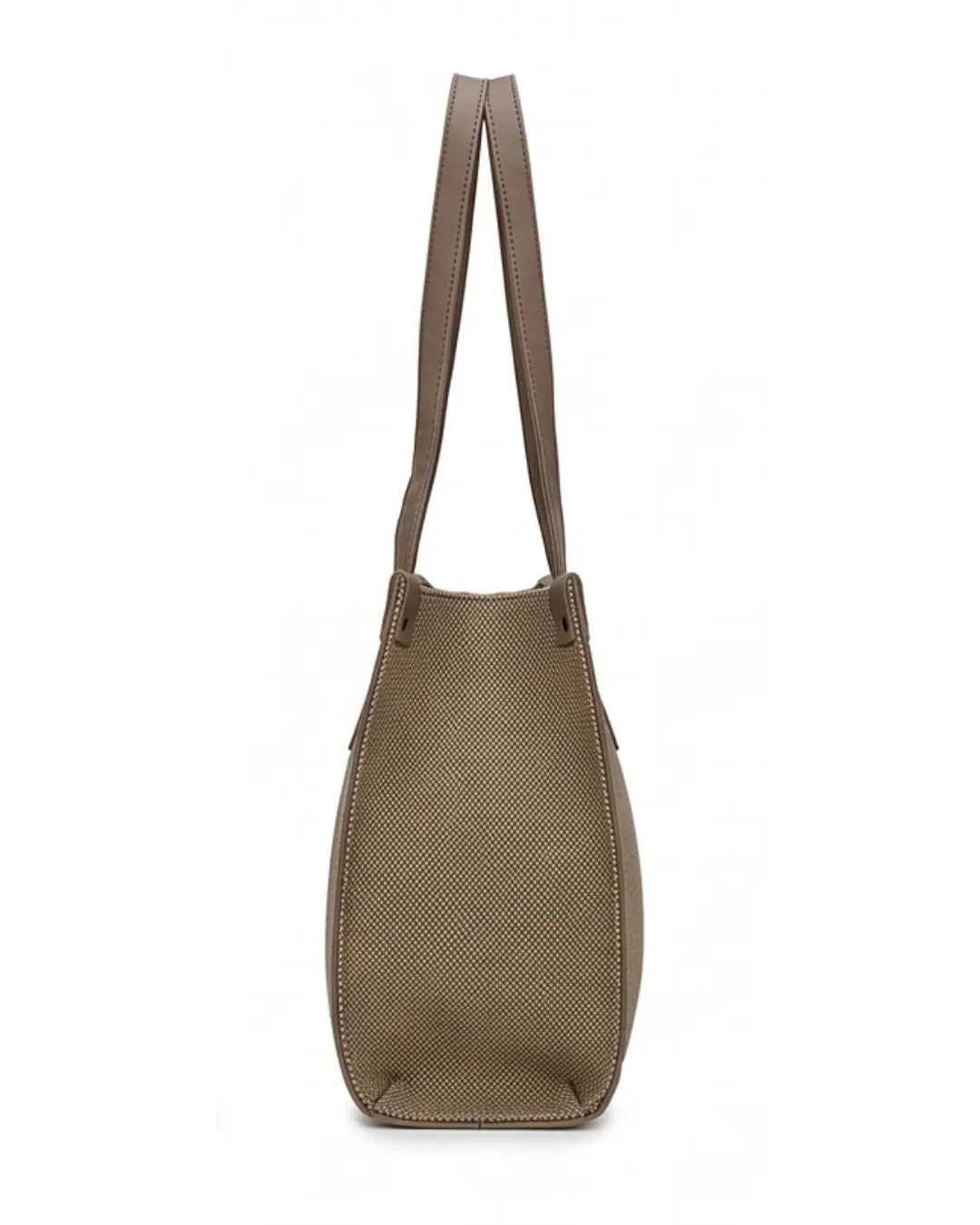 Practical Minimalist Tan & Beige Tote Bag
