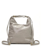 Ethnic Motif Soft Hobo Bag - Grey