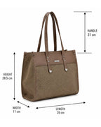 Practical Minimalist Tan & Beige Tote Bag