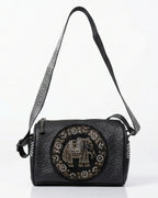 Black Sling Bag For Women Rhinestone Elephant Lora Halle