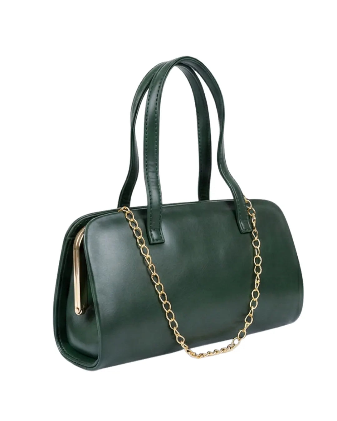 Branded Handbags Forest Green Gold Bar Lora Halle

