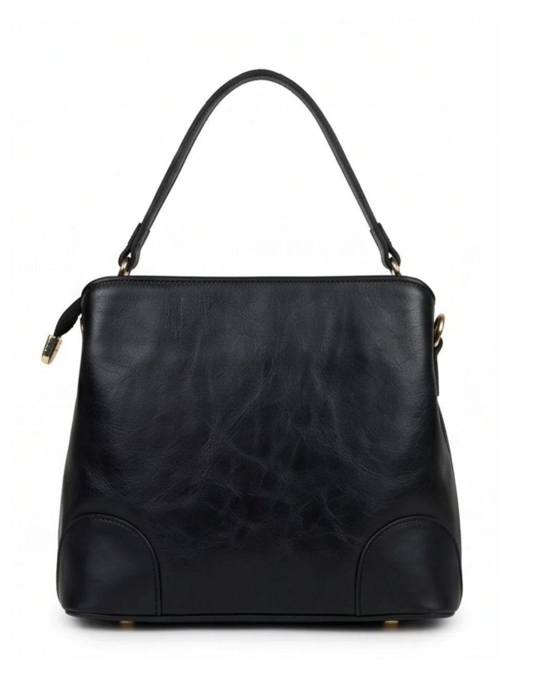 Embossed Ethnic Motif Satchel - Black 5