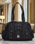 Everyday Utility Satchel Bag - Black