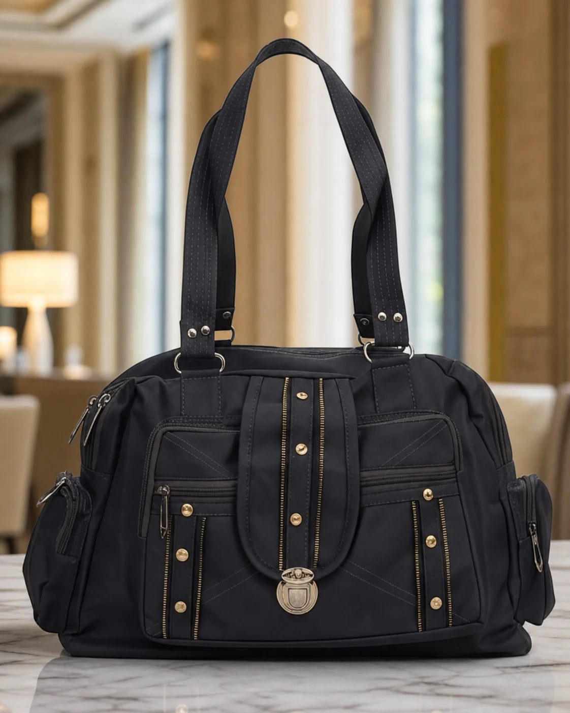 Everyday Utility Satchel Bag - Black