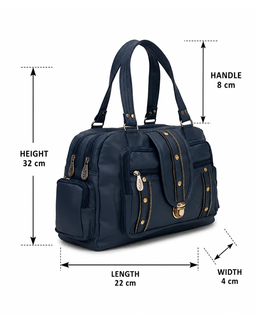Everyday Utility Satchel Bag - Blue_6