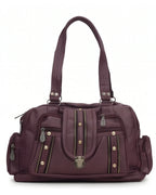 Everyday Utility Satchel Bag - Burgundy 