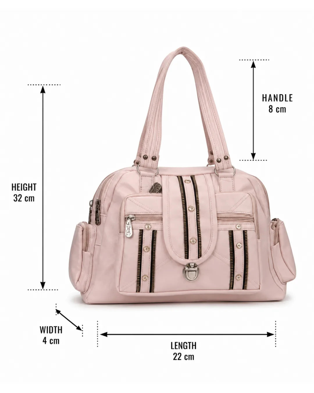 Everyday Utility Satchel Bag - Pink 6