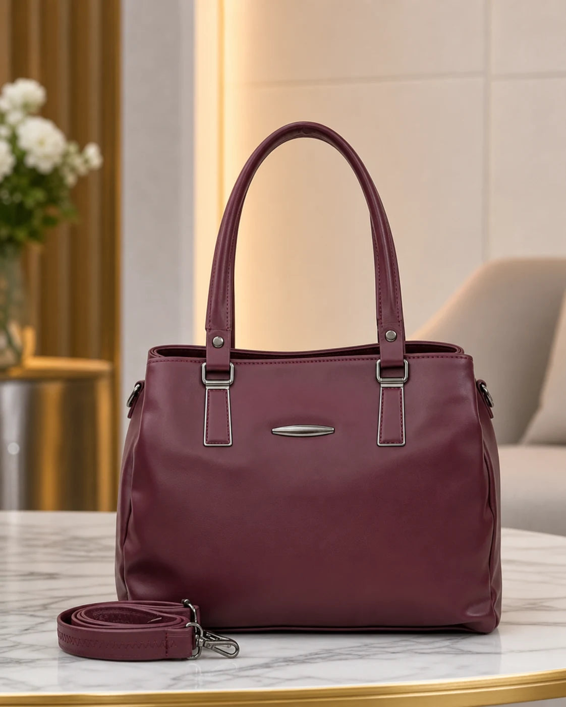Luxe Aesthetic Pink Satchel Bag