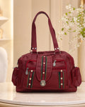 Everyday Utility Satchel Bag - Red