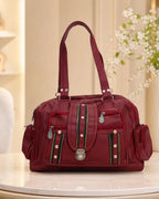 Everyday Utility Satchel Bag - Red