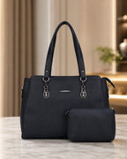Spacious Workwear Tote Bag - Black