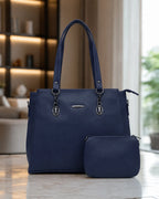 Spacious Workwear Tote Bag - Blue