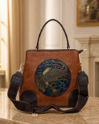 Embossed Ethnic Motif Satchel