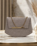 Glam Glitter Evening Sling Bag - Golden