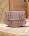 Glam Glitter Evening Sling Bag - Pink