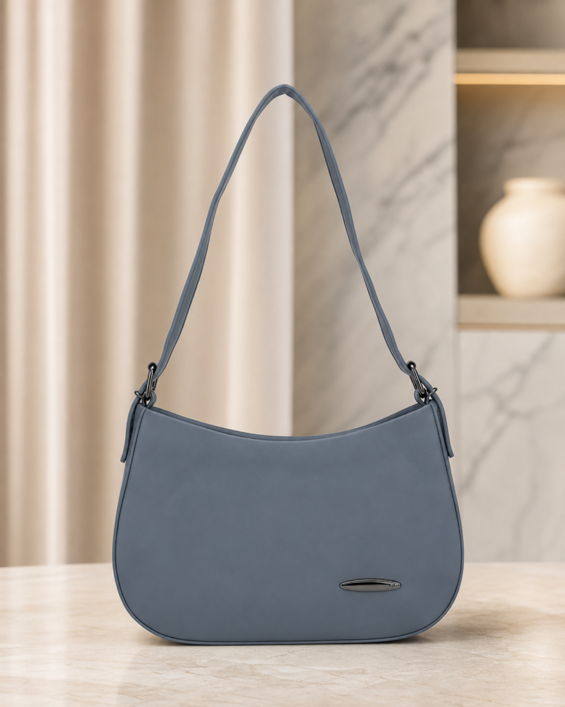 Minimalist Retro Crescent Bag