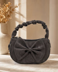 Oversized Bow Crescent Hobo Bag