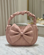Oversized Bow Crescent Hobo Bag