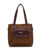 Structured Contrast Pocket Tote