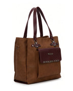 Structured Contrast Pocket Tote 5