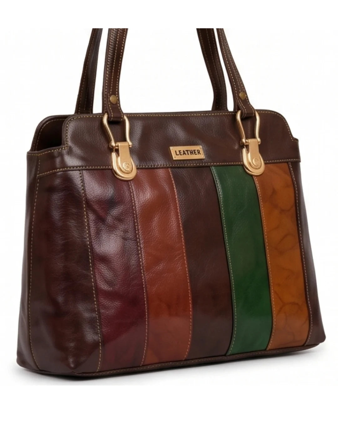 Trendy striped vintage bag for travel and casual use 2
