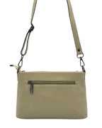 Two-tone minimalist ladies side bag and messenger bag with adjustable strap
