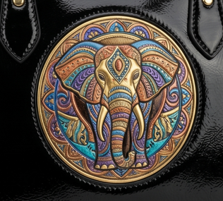Ethnic Motif Soft Hobo Bag