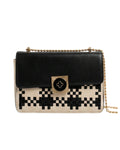 black and white bag with gold chain strap for branded handbags sale