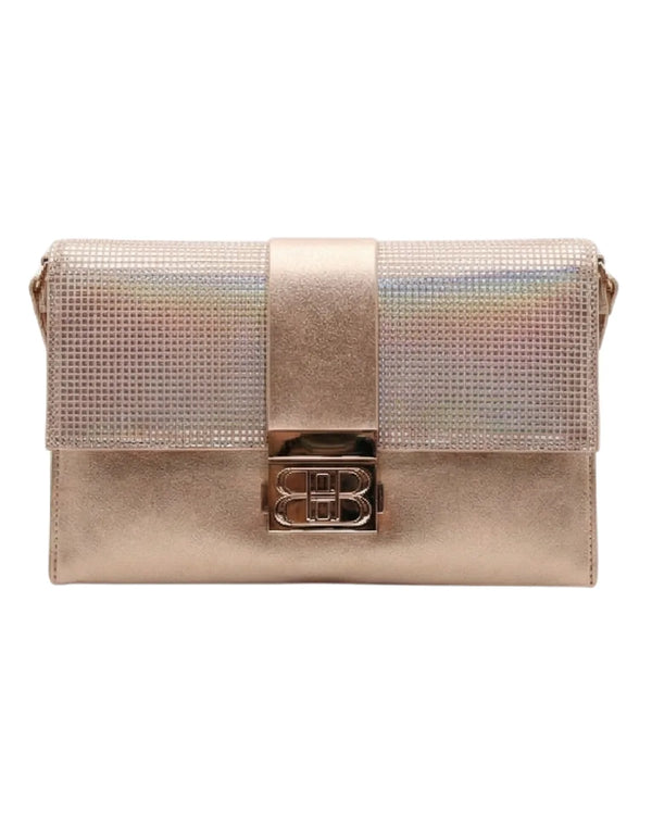 rose gold ladies clutch bag for party wear by Lora Halle