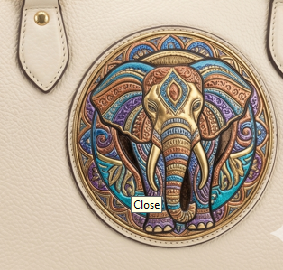Ethnic Motif Soft Hobo Bag